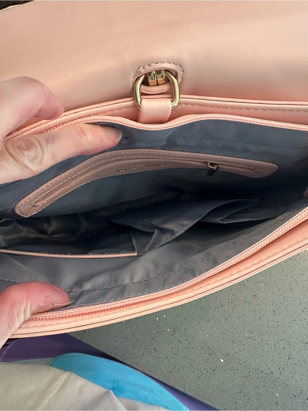 Piper Noble Charlotte Pink Display Backpack Crossbody Purse Vegan Leather